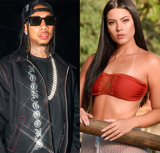 Tyga curte o Rio de Janeiro com modelo brasileira - que está sendo apontada como nova namorada de Saulo Poncio