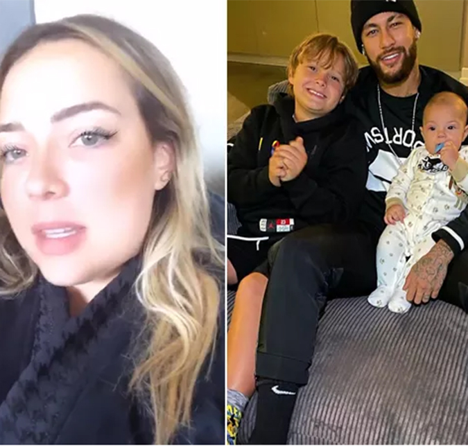 Após Neymar Jr. postar foto com o filho e o <i>baby</I> da ex, Carol Dantas desabafa: - <i>Se acostumem com a nossa amizade</i>; assista!
