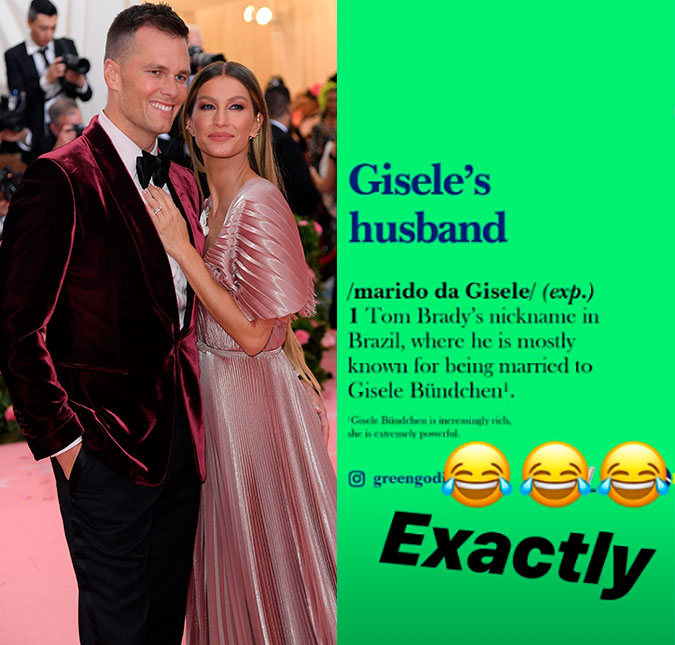 Tom Brady se diverte com <I>meme</I> sobre ser o <I>marido da Gisele Bündchen</I>; entenda!