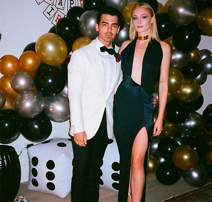 Sophie Turner está grávida de seu primeiro filho com Joe Jonas, diz <I>site</I>