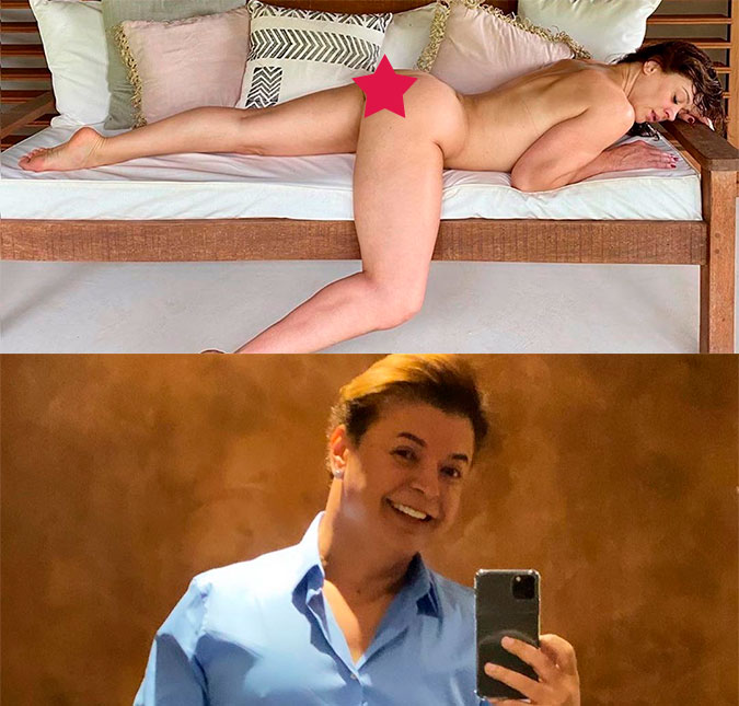 Internautas confundem David Brazil com Claudia Raia e ele brinca: <I>Quem dera ter esse corpão</I>