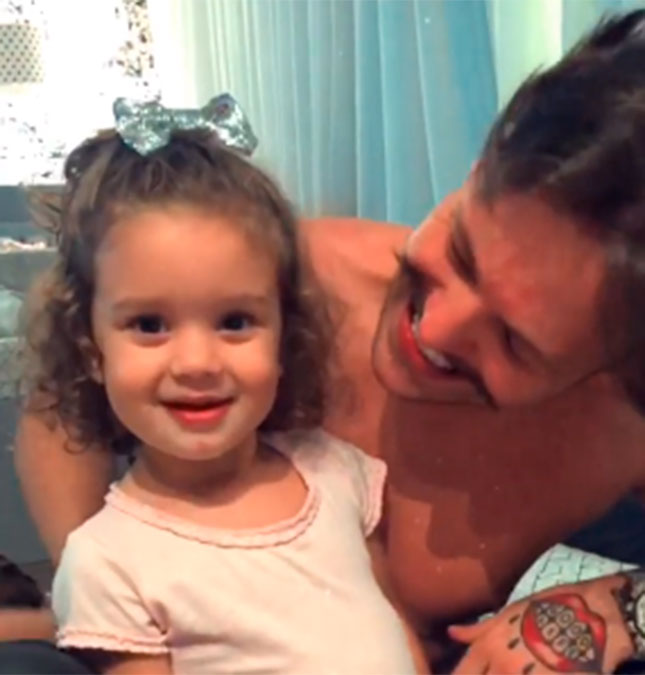 Após polêmica de paternidade, Saulo Poncio posta vídeo com filha de Letícia Almeida; confira!