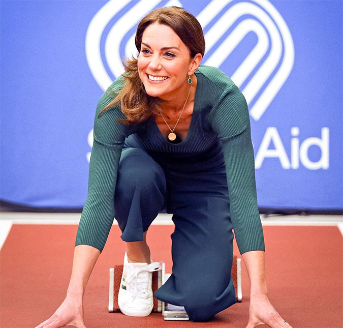 Kate Middleton treina corrida com atletas e encanta seguidores, assista ao vídeo!