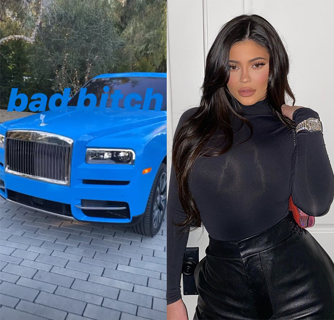 Kylie Jenner ostenta carrão de quatro milhões e 600 mil reais - o mais caro do mundo; assista ao vídeo!