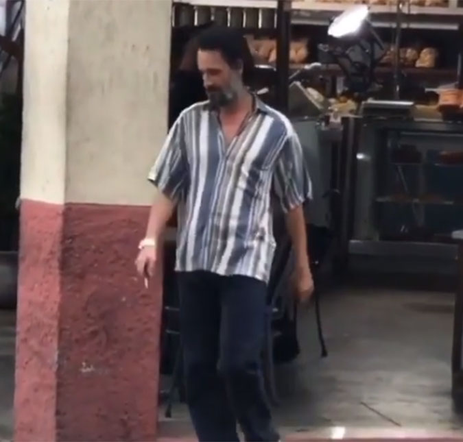 Rodrigo Santoro é visto filmando no Tatuapé, em São Paulo