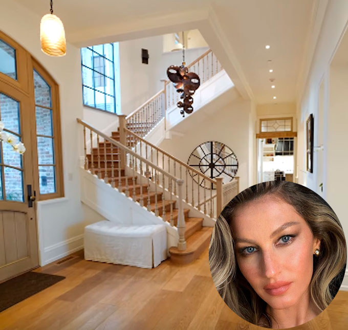 Mansão de Gisele Bündchen, à venda por 155 milhões de reais, ganha <i>tour</i> virtual; assista!