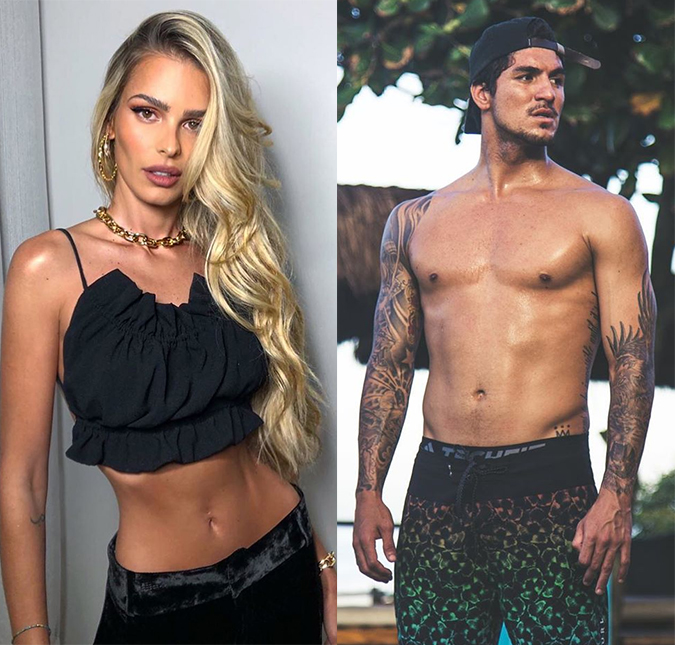 Solteiros, Yasmin Brunet e Gabriel Medina começam a se seguir no <i>Instagram</i>