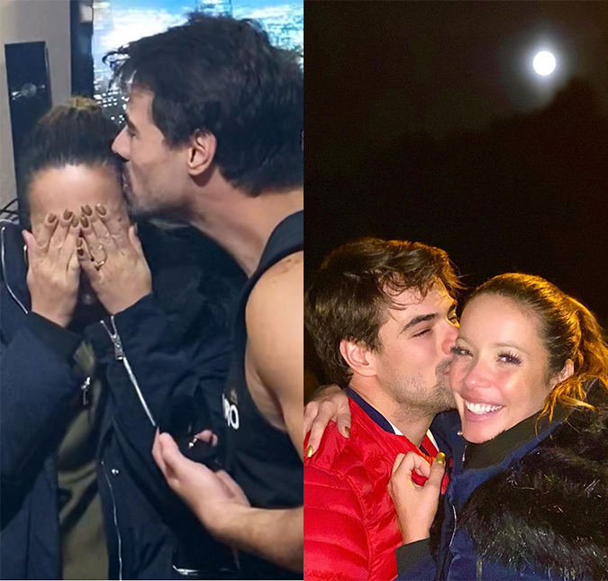 Renata Dominguez se emociona com pedido de casamento no dia de seu aniversário: <i>O sim mais importante</i>