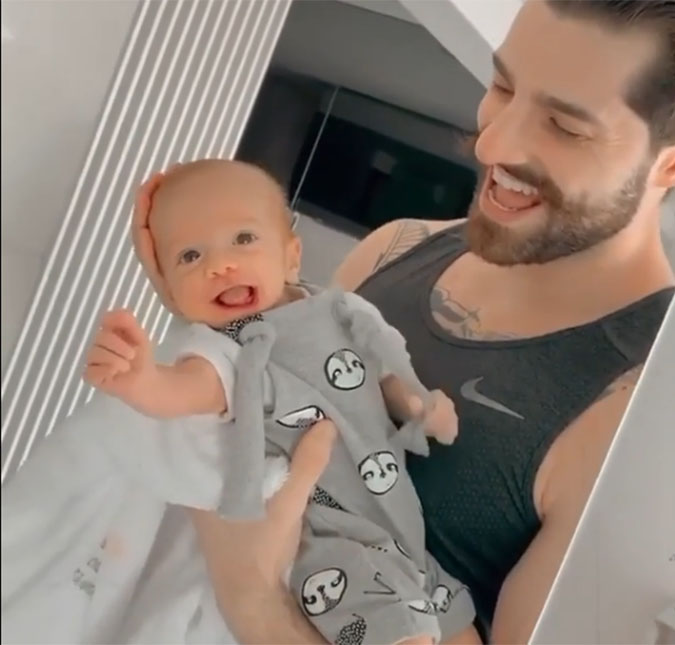Romana Novais mostra vídeo de Alok com o pequeno Ravi nos braços e sorrisão do garoto encanta; assista!