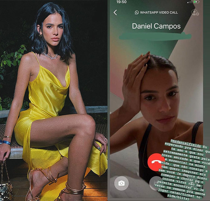 Bruna Marquezine faz homenagem para amigo e desabafa: <i>Já chorei</i>