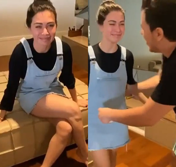 Flávia Pavanelli chora após cair em pegadinha inusitada de seu noivo no <i>TikTok</i>, assista!