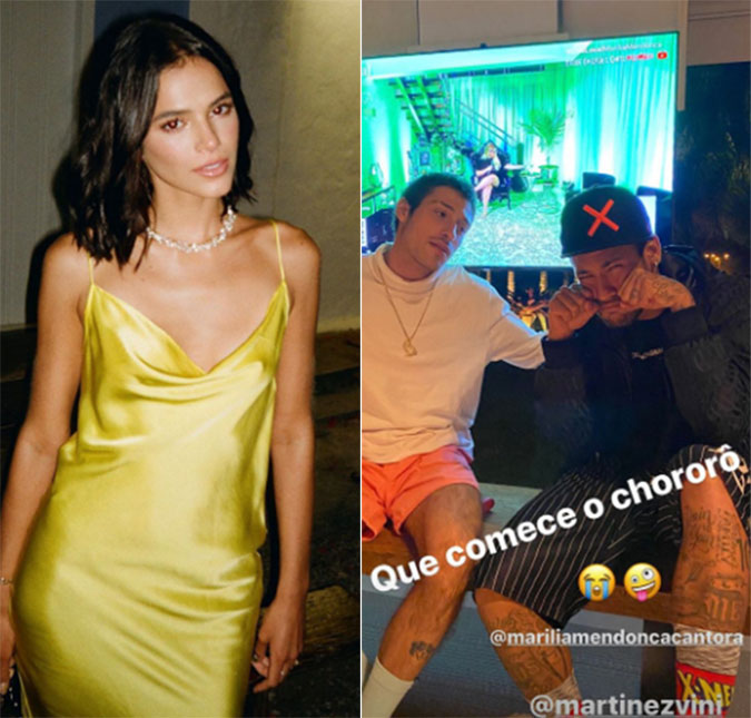 Bruna Marquezine e Neymar curtem <i>live</i> de Marília Mendonça e fãs apontam indiretas