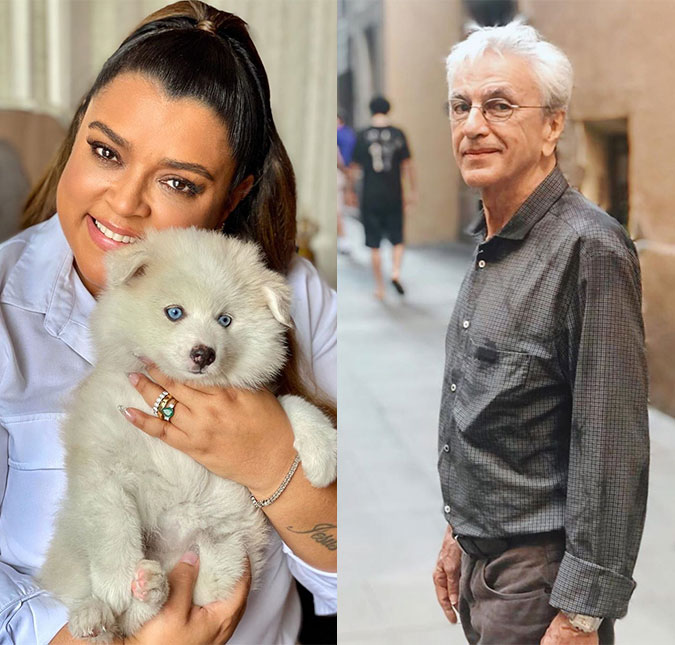 Caetano Veloso ganha sapato de presente de Preta Gil, chama o calçado de <I>horrível</I> e ela responde com bom humor; veja!