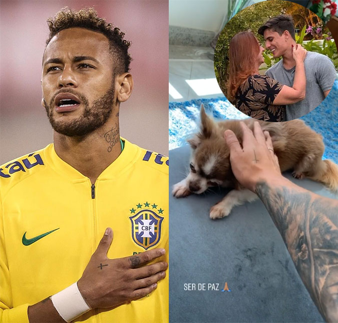 30 anos mais novo, namorado de Nadine Gonçalves é fã de Neymar e fez tatuagem igual a do craque