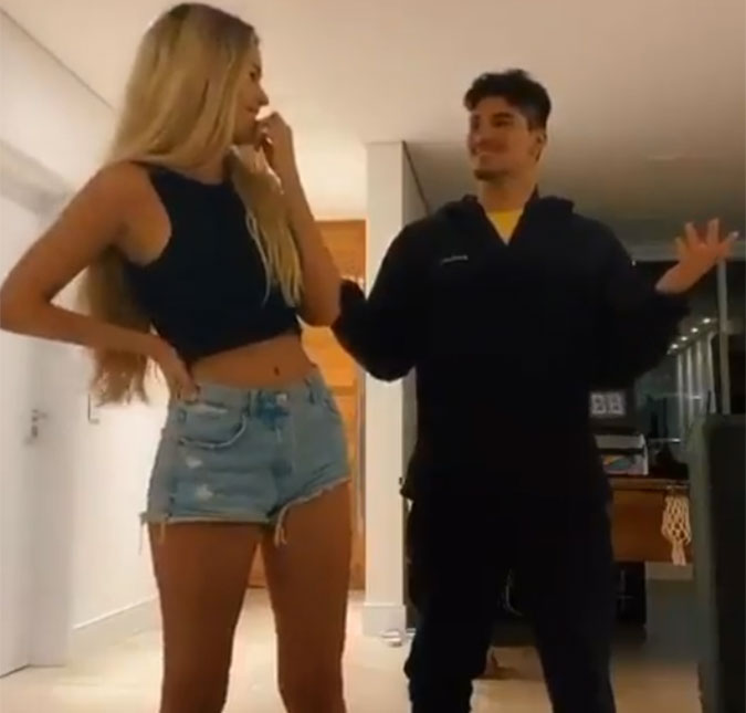 Em clima íntimo e descontraído, Gabriel Medina e Yasmin Brunet aparecem dançando juntos em vídeo; assista!