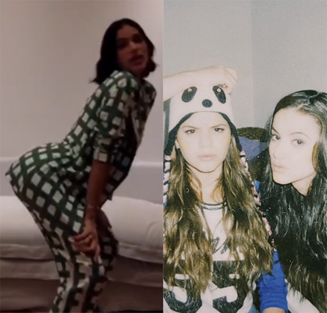 Bruna Marquezine relembra clique antigo com Manu Gavassi e rebola muito em vídeo dedicado à cantora. Veja!