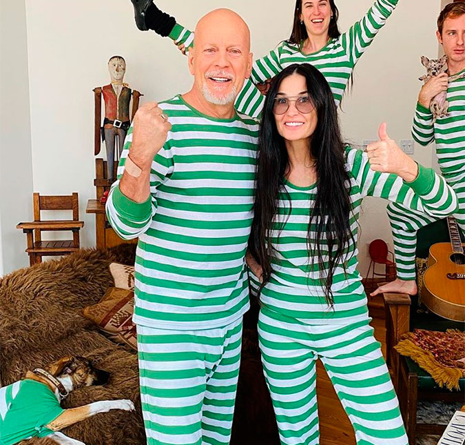 Filha de Demi Moore e Bruce Willis explica por que o pai não está com a atual esposa durante a quarentena