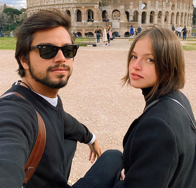 Em quarentena, Rodrigo Simas e Agatha Moreira tomam sol em casa; veja!