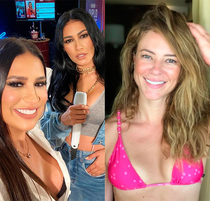 Simone e Simaria falam sobre <i>pegar</i> Paolla Oliveira: <i>- Ô, mulher gostosa!</i>