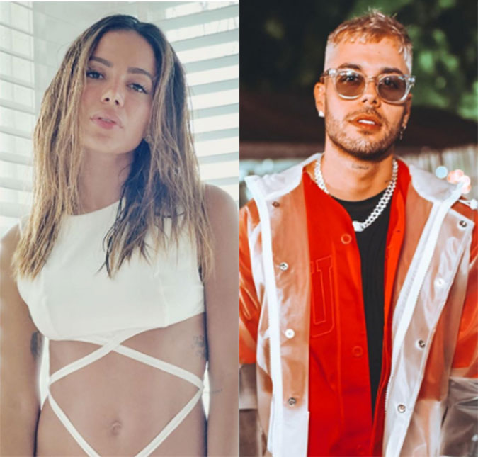 Gui Araújo se convida para ir à casa de Anitta e ela responde: <i>Tá cumprindo a quarentena direitinho? Se tiver..</i>