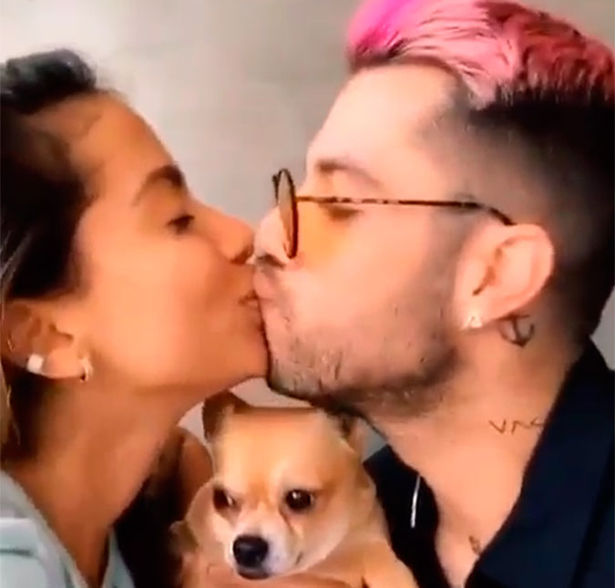 Assumiram? Anitta e Gui Araújo postam vídeo em que aparecem dando um beijo; assista!