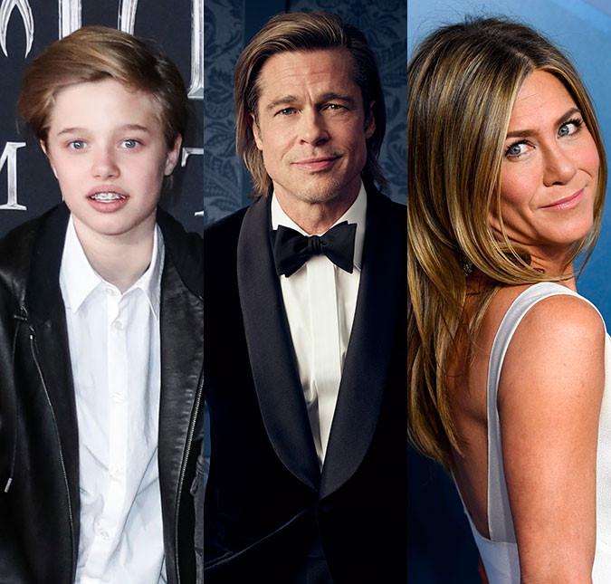 Filha de Brad Pitt e Angelina Jolie quer começar a chamar Jennifer Aniston de <i>mamãe</i>