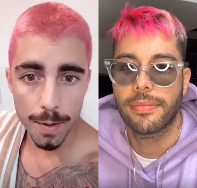 Pedro Scooby pinta o cabelo de rosa e é comparado com Gui Araújo, novo <i>affair</i> de Anitta