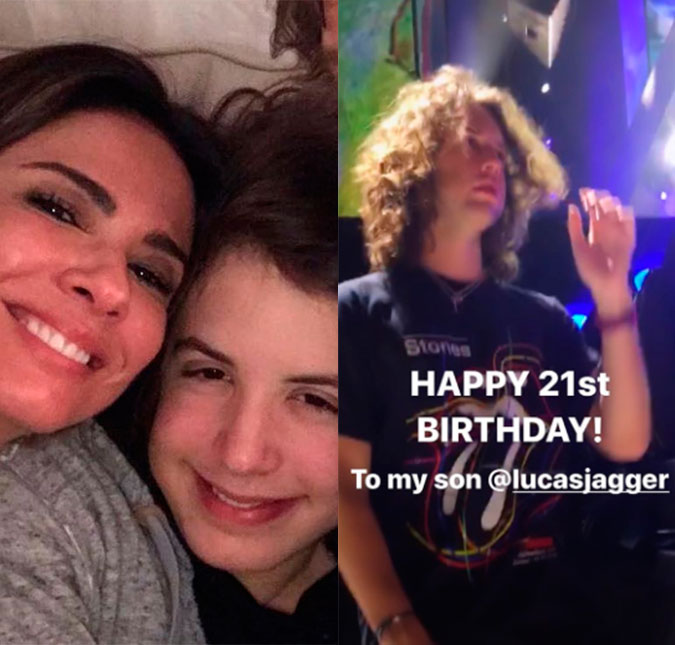 Lucas Jagger completa 21 anos de idade e ganha homenagens dos pais, Luciana Gimenez e Mick Jagger