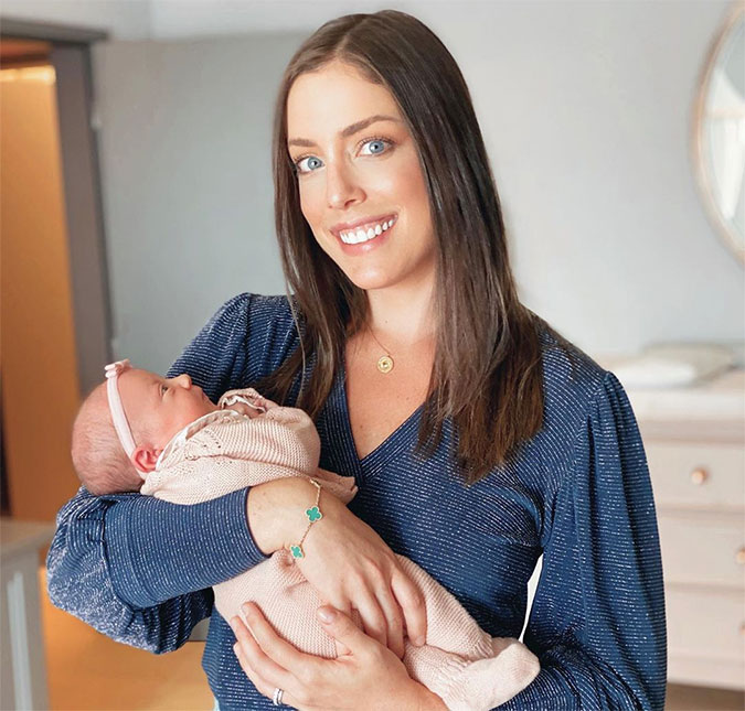 Filha de Roberto Justus visita a irmã recém-nascida Vicky; veja!