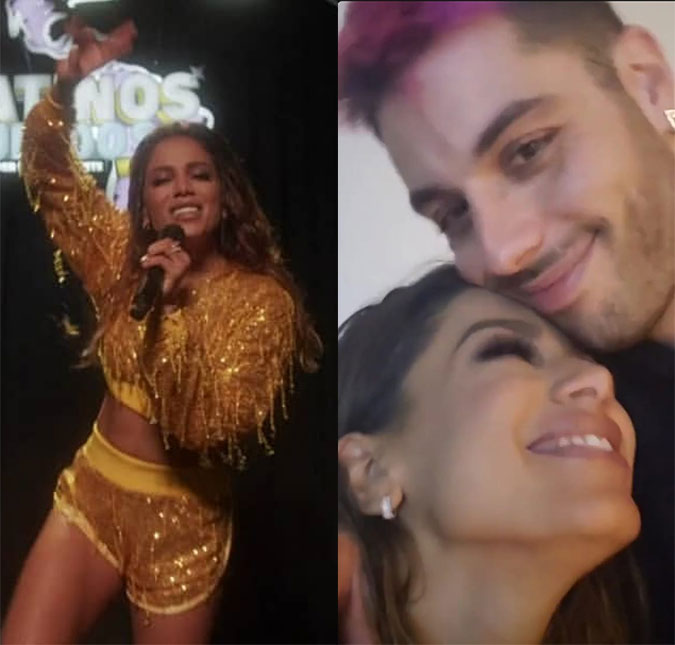 Anitta surpreende em <I>live</I> com troca de cenário e figurinos e recebe elogios de Gui Araújo; assista!