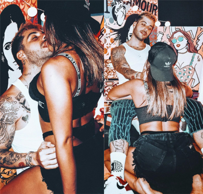 Anitta e Gui Araújo sensualizam em foto e cantora pede: - <i>É hora de me dar amor</i>
