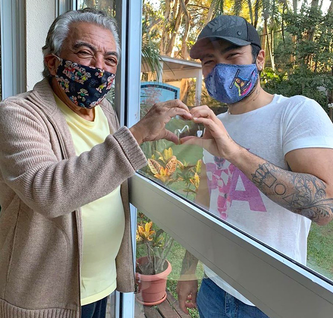 Maurício de Sousa conversa com o filho separado por uma vidraça e encanta internautas com o registro; veja!
