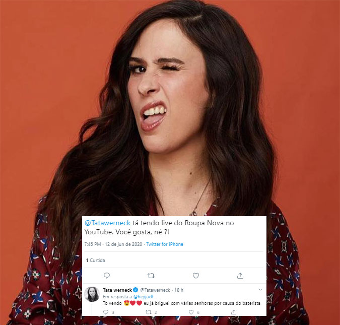 Tatá Werneck revela <i>paixão antiga</i> por músico da banda <i>Roupa Nova</i>; entenda!