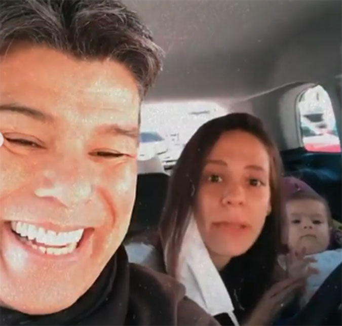 Maurício Mattar ironiza rumores de separação e mostra viagem em família