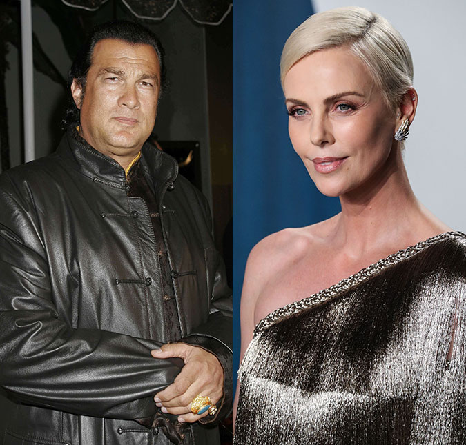 Charlize Theron detona Steven Seagal em entrevista e diz que ator <I>não é legal com as mulheres</I>: <I>- Vai se f***r</I>