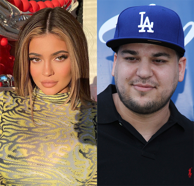 Após acordo, Kylie Jenner estaria bancando os gastos do irmão Rob Kardashian, afirma <i>site</i>