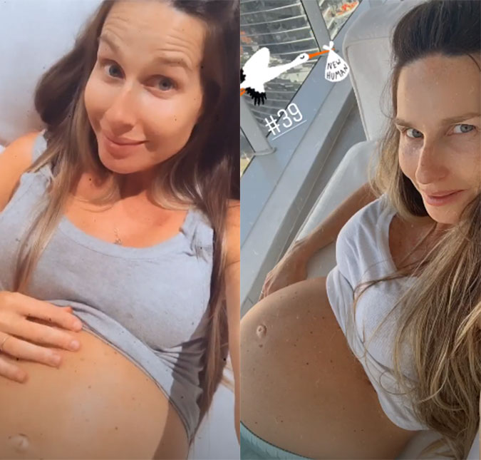 Grávida de 39 semanas, Mariana Weickert fala sobre diagnóstico de coronavírus: - <I>Esperando negativar antes do Felipe nascer</I>