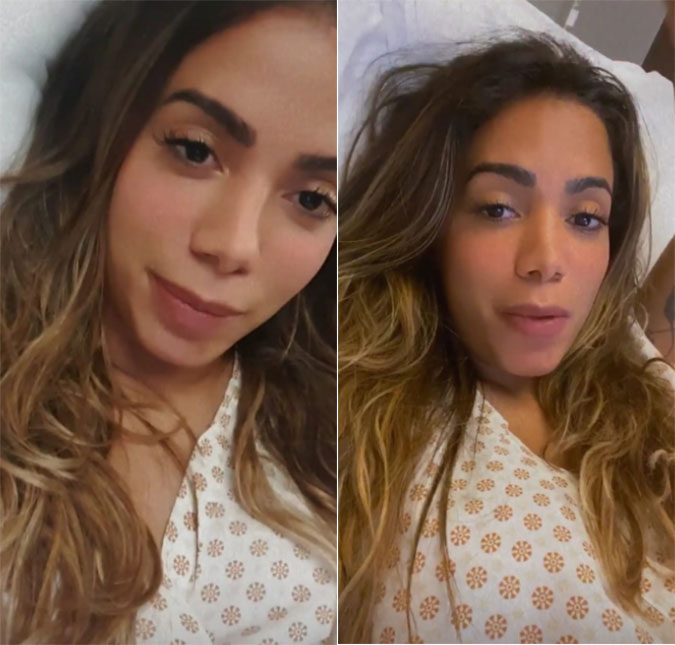 Internada em hospital para tratar trombose, Anitta manda recado para quem vazou informação: <i>Não foi dessa vez!</i>