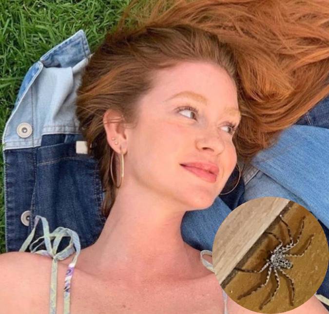 Marina Ruy Barbosa mostra aranha que encontrou em seu quarto: <I>Quase morri?</i>