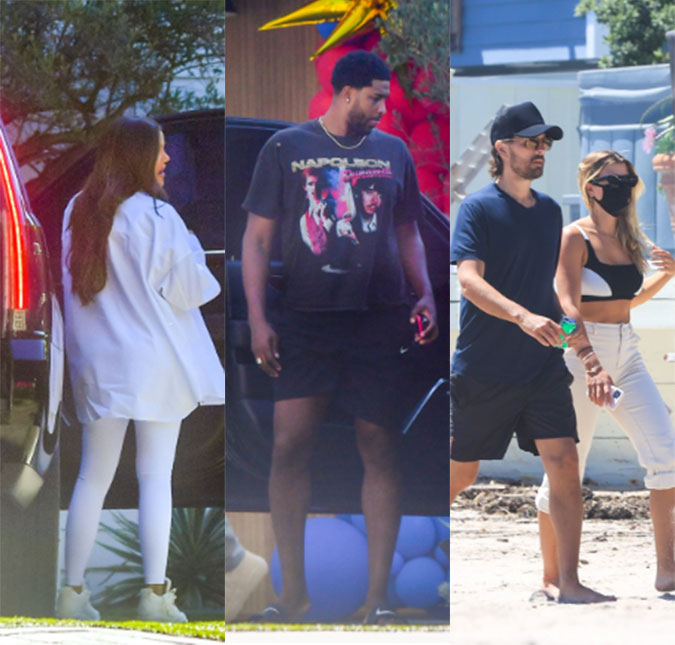 Khloé Kardashian e Scott Disick celebram feriado do dia 4 de julho ao lado dos ex
