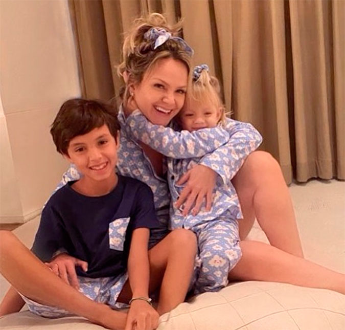 Eliana celebra o reencontro com os filhos após se curar do coronavírus!