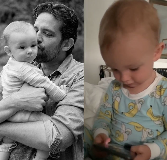 Viúva de Nick Cordero revela que filho beijou a tela do celular ao ver vídeos do ator