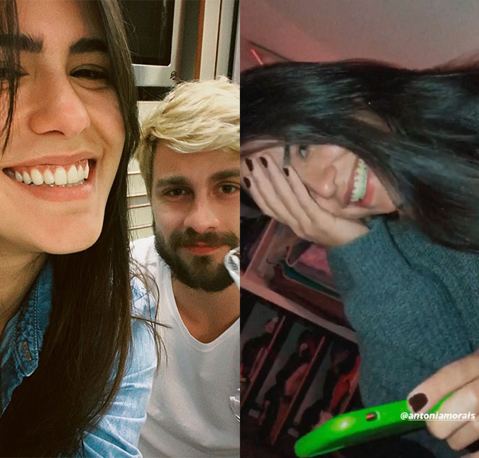 Antonia Morais tem reação divertida ao ver cena do namorado pelado em <I>Totalmente Demais</I>