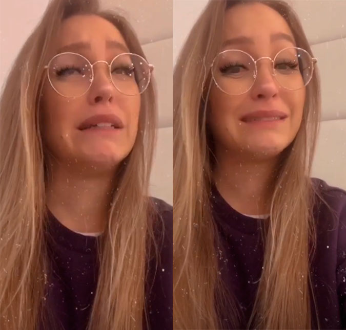 Carla Diaz chora ao descobrir nódulo em sua tireoide: <i>- Vou ter que fazer biópsia</i>