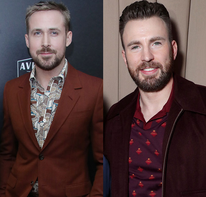 Ryan Gosling e Chris Evans estão prontos para a ação em cartazes