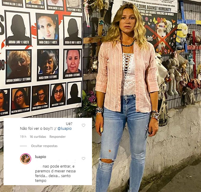 Luana Piovani fala sobre término de namoro: <i>Paremos de mexer nessa ferida</i>