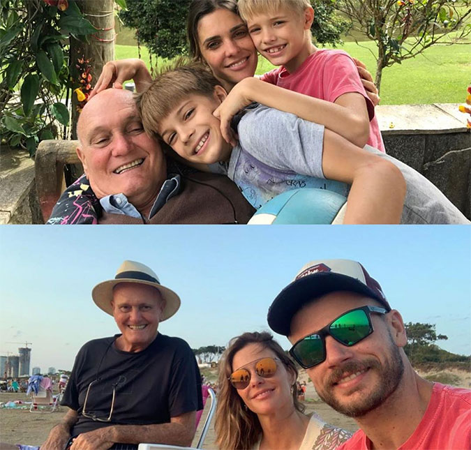Fernanda Lima lamenta a morte do pai após ele ter sido diagnosticado com o novo coronavírus: <I>Foi cruel não poder estar ao teu lado</I>