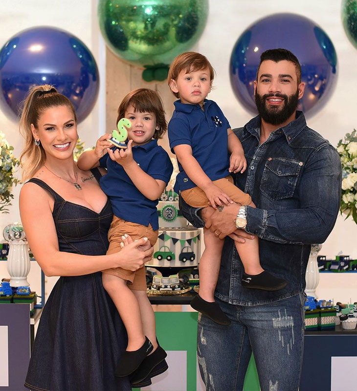 Gusttavo Lima e Andressa Suita fazem festa para celebrar aniversário do filho mais novo, veja as fotos!