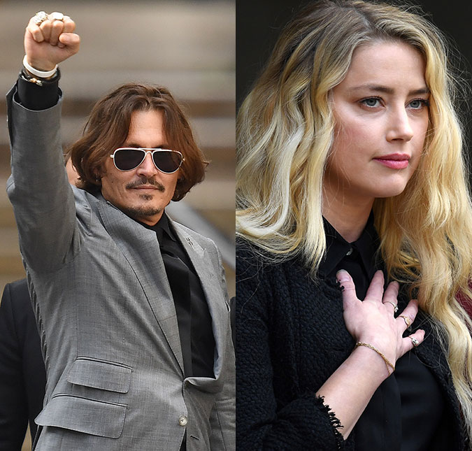 Amber Heard faz desabafo após término de sua batalha judicial com Johnny Depp: <I>Foi incrivelmente doloroso reviver o rompimento do meu relacionamento</I>