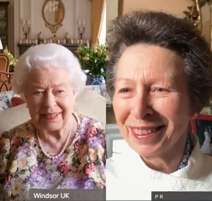 Filha de Rainha Elizabeth II encanta ao tentar ensinar a mãe a fazer chamada de vídeo, assista!